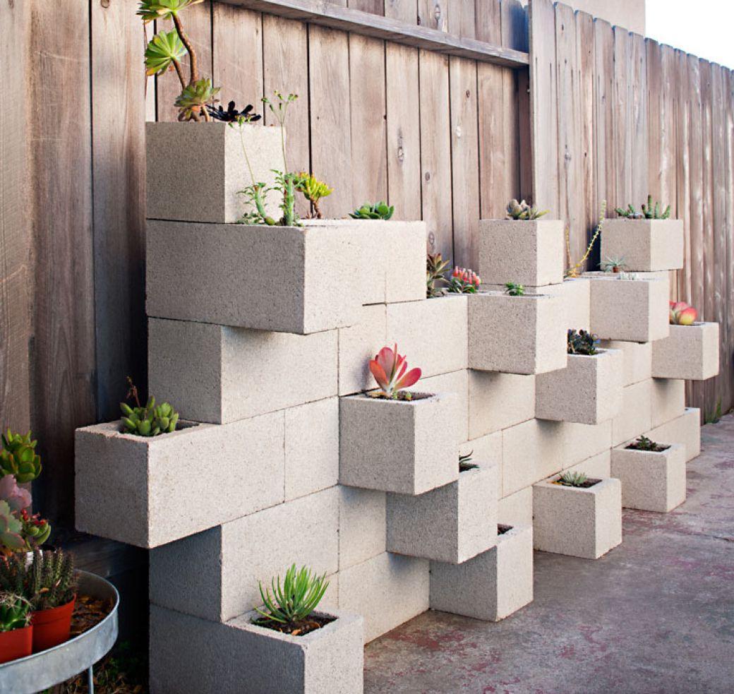 unusual composition with concrete cubes