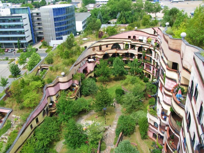 unusual house Forest spiral in Germany