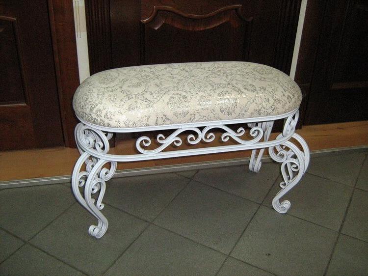 wrought iron hallway benches