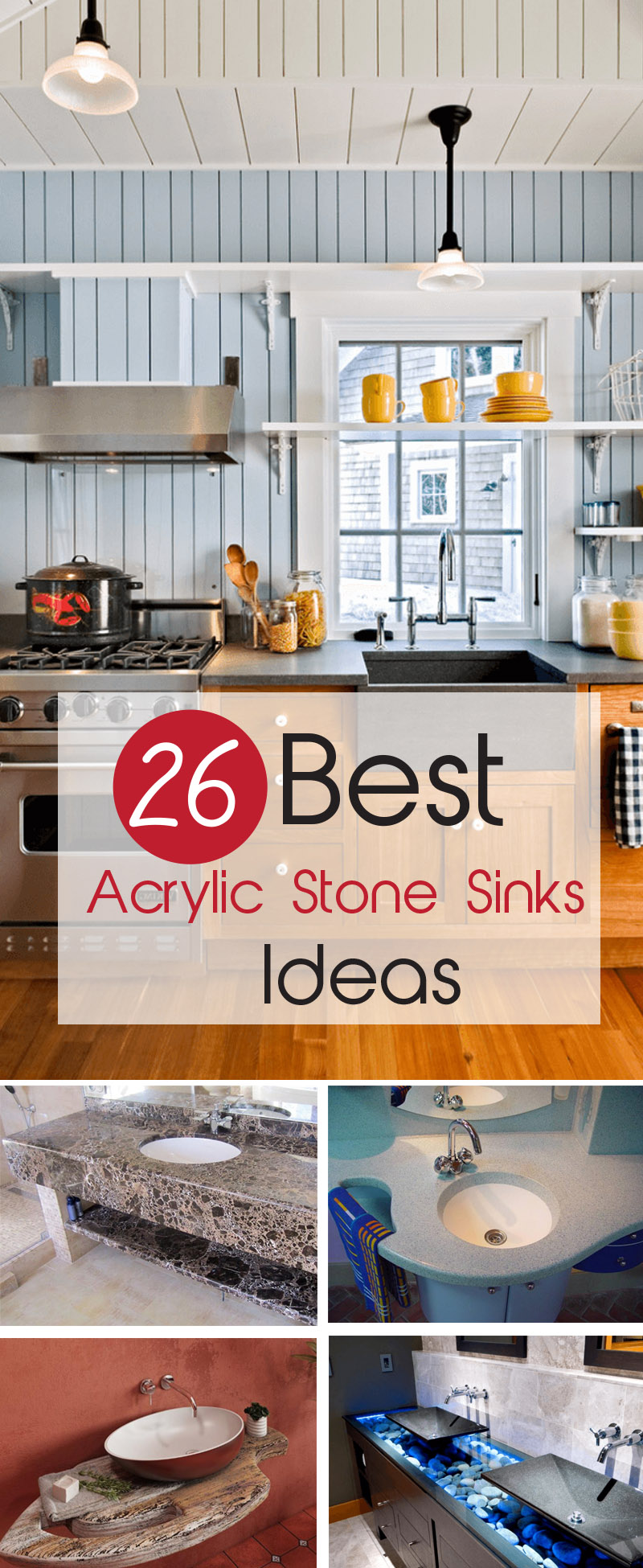 Acrylic Stone Sinks Ideas