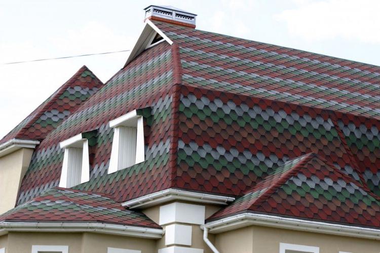 decorative and colorful hexagon shingles