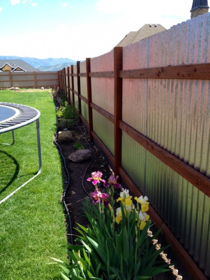 DIY Affordable Metal Fence