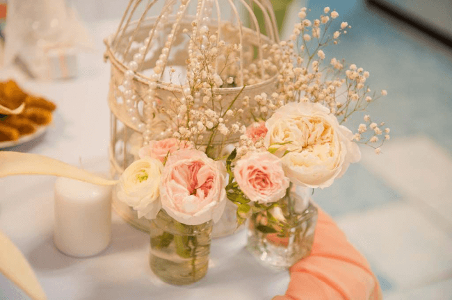 Decorating with flowers is one of the best ways to create a romantic atmosphere for a wedding celebration