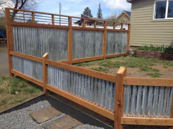 25 Corrugated Metal Fences Uplifting Everyday Materials Interiorsherpa
