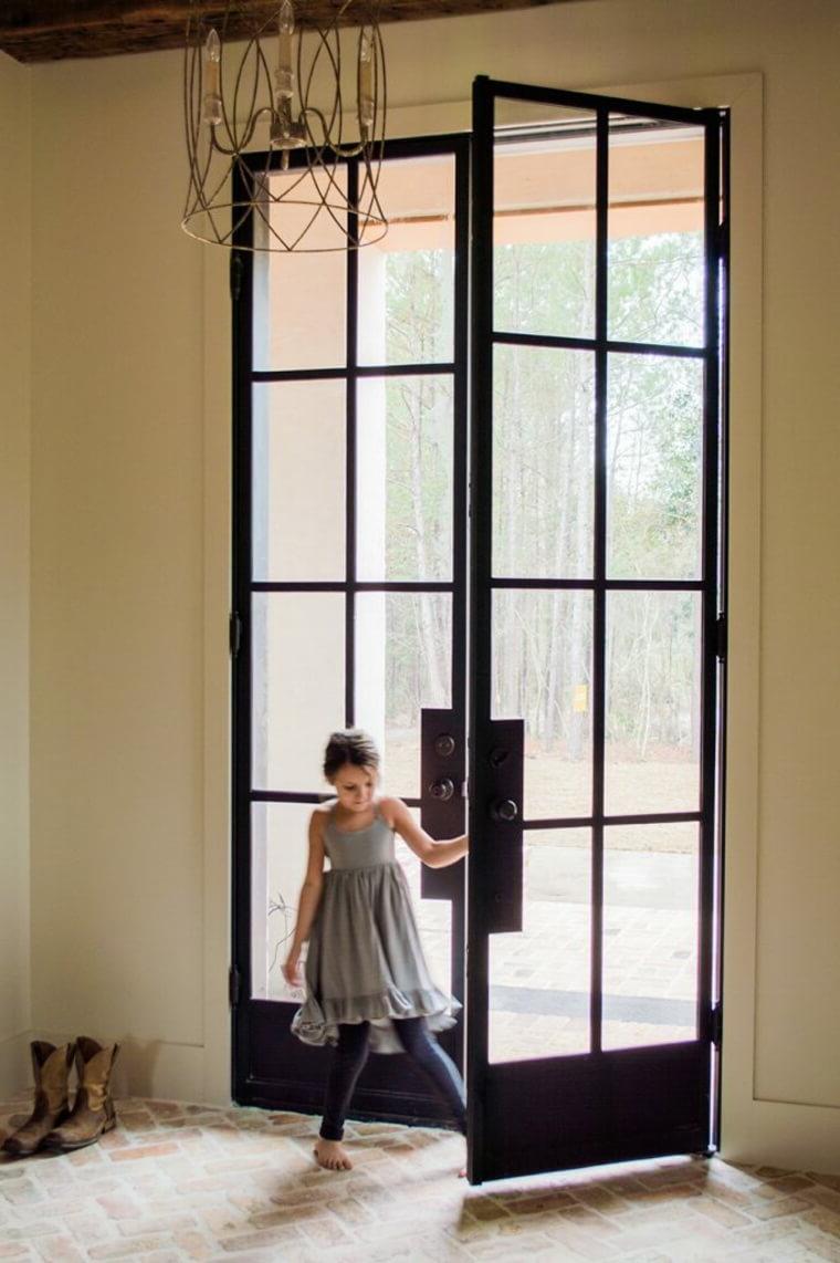 Modern blacksmith doors