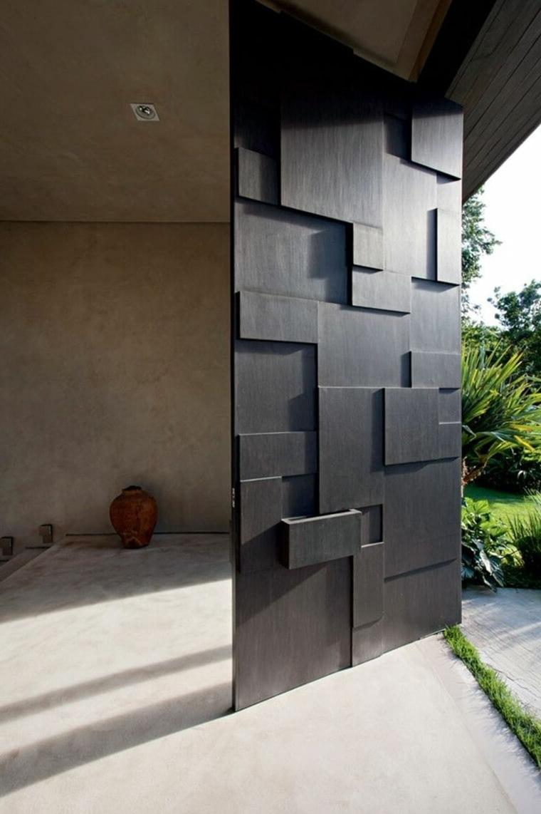 Modern pivot entry door design