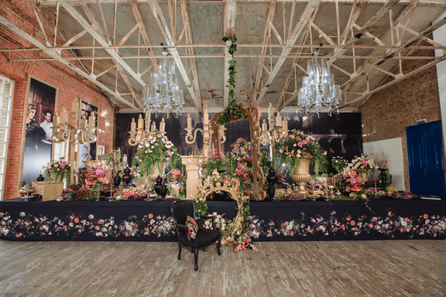 Wedding showcase - creating a fantastic space from artificial elements