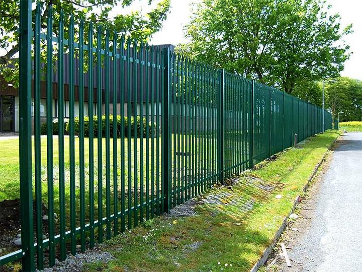 green color metal picket