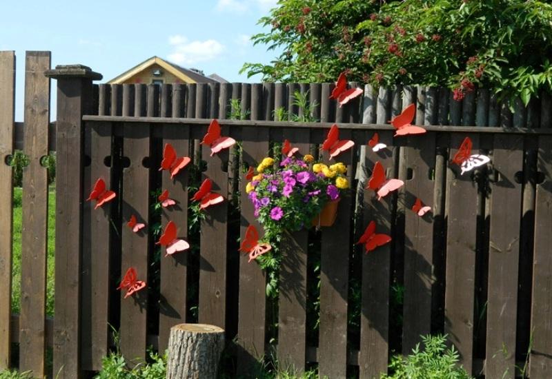Fence with butterflies