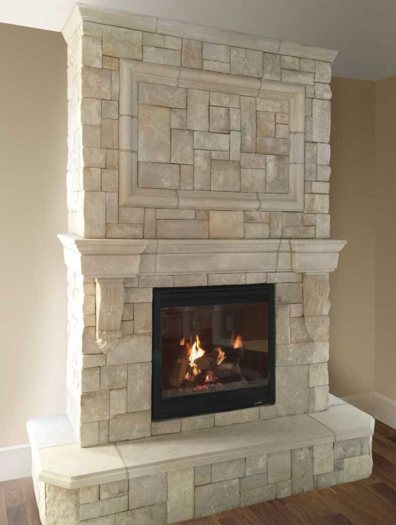 24 Classic Stone Fireplace Mantels Designs - InteriorSherpa