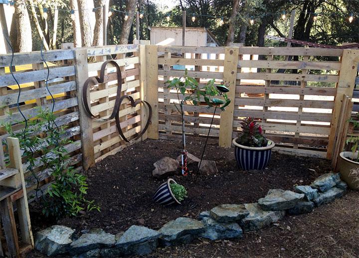 wood pallet fences